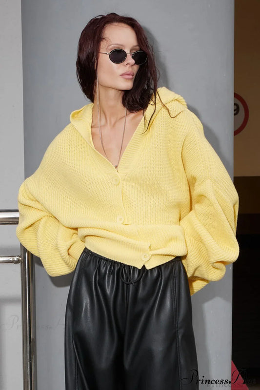 Cozy Knit Oversized Hoodie