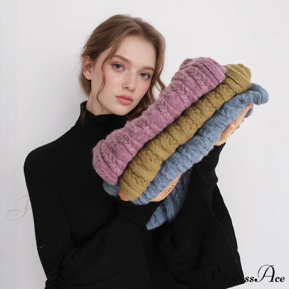 Cozy Warm Stylish Elegant Trendy Modern Soft Comfortable Knitted Scarf Mustard Yellow