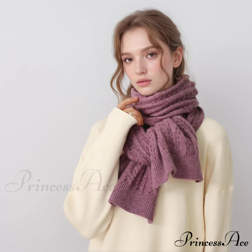 Cozy Warm Stylish Elegant Trendy Modern Soft Comfortable Knitted Scarf Mustard Yellow
