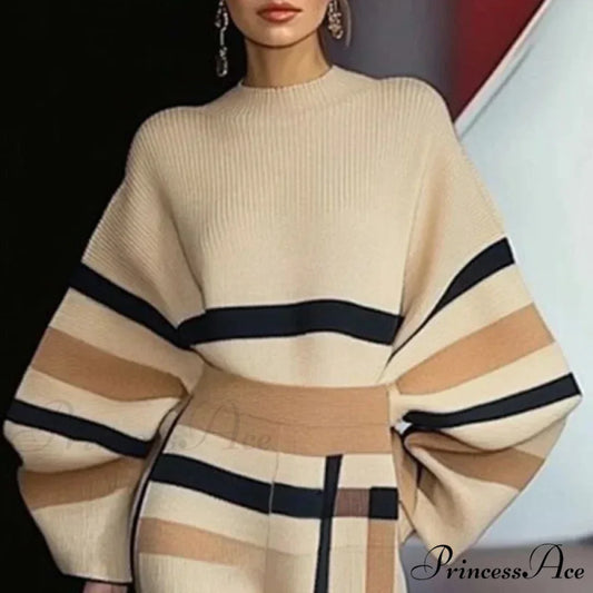 Cozy Winter Circular Neck Baggy Jumper yellow / S swraters-241228