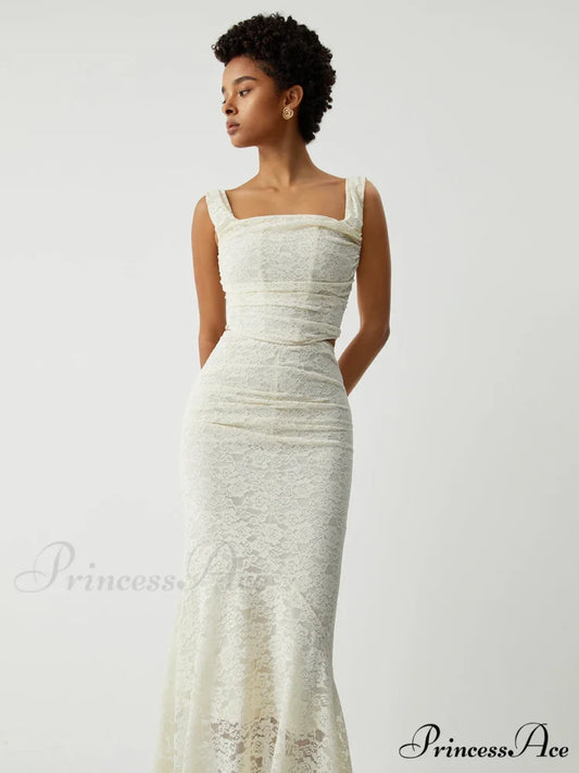 Cream Floral Lace Tie Modern Back Crop Corset Top Off-White / XS