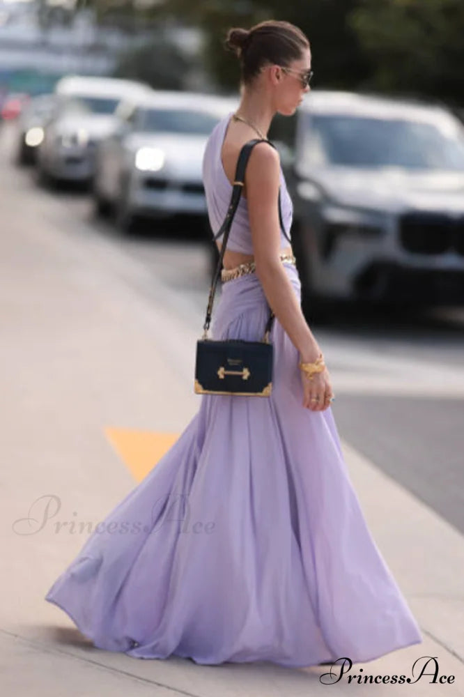 Cressida Split Stylish Chain Maxi Dress