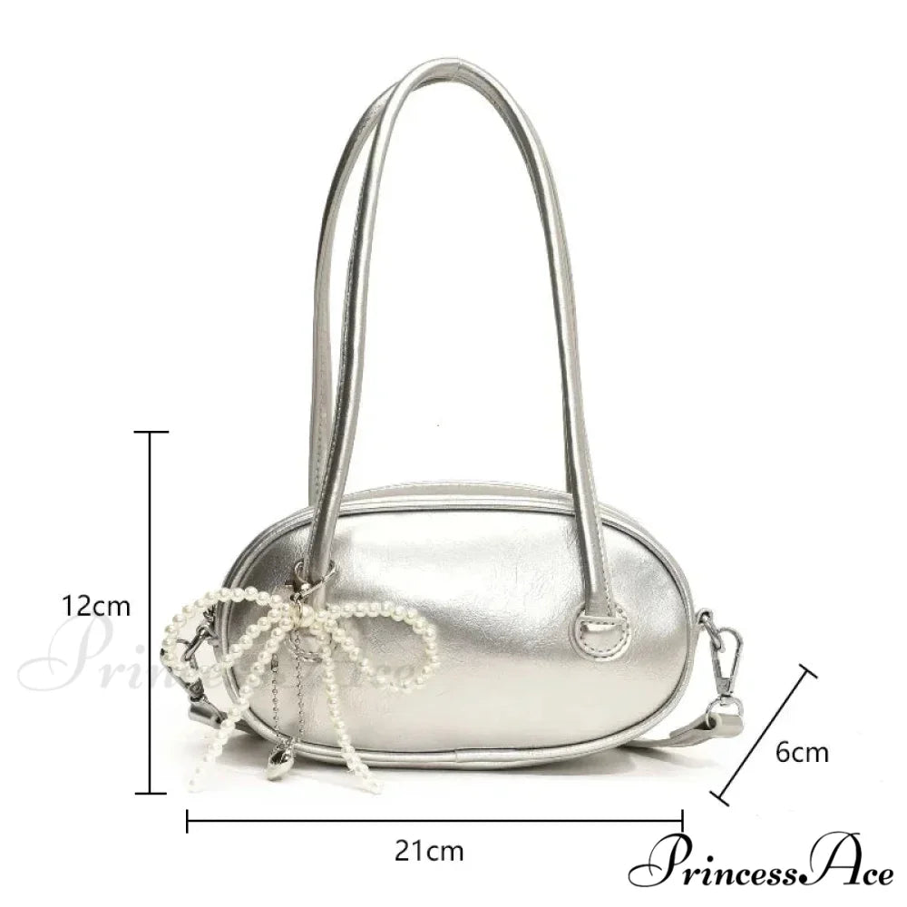 Crimson Informal Korean Fashion Armpit Shoulder Bag shoulder-250126