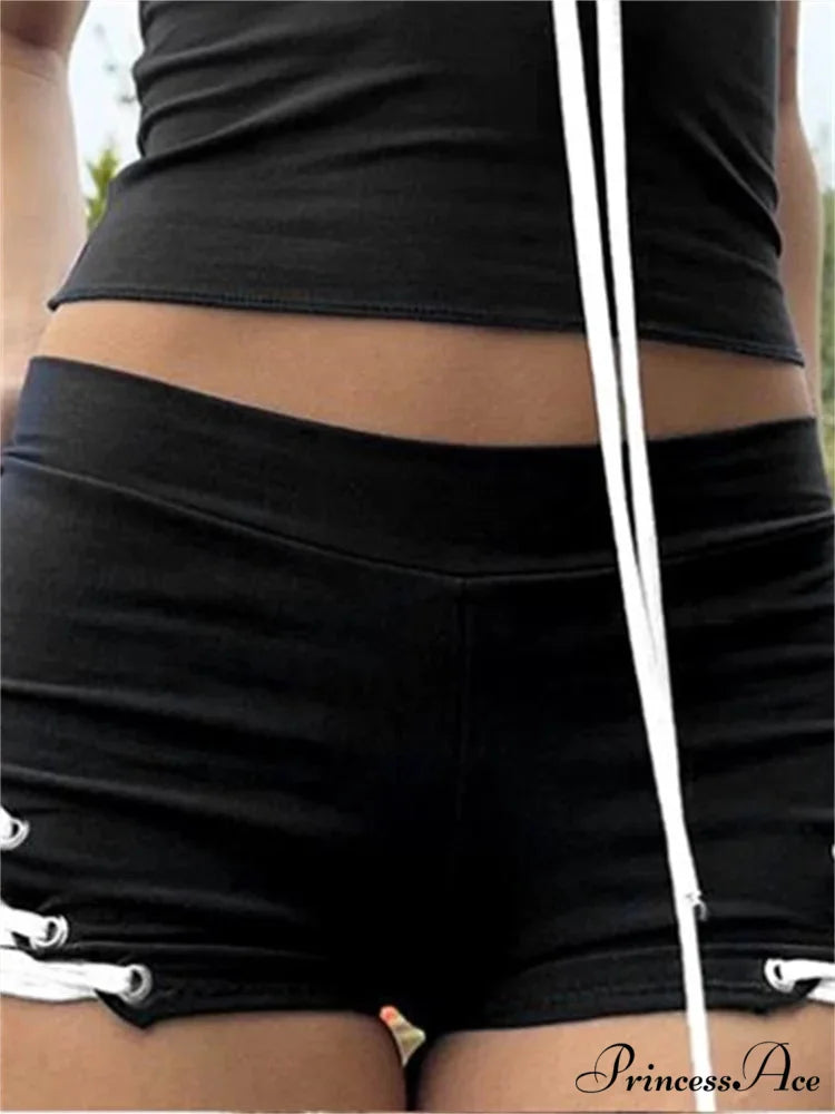 Criss-Cross Fasten-Up Empty Brief short-250223