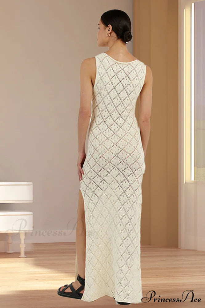 Crochet Hollow Stylish Knitted Dress