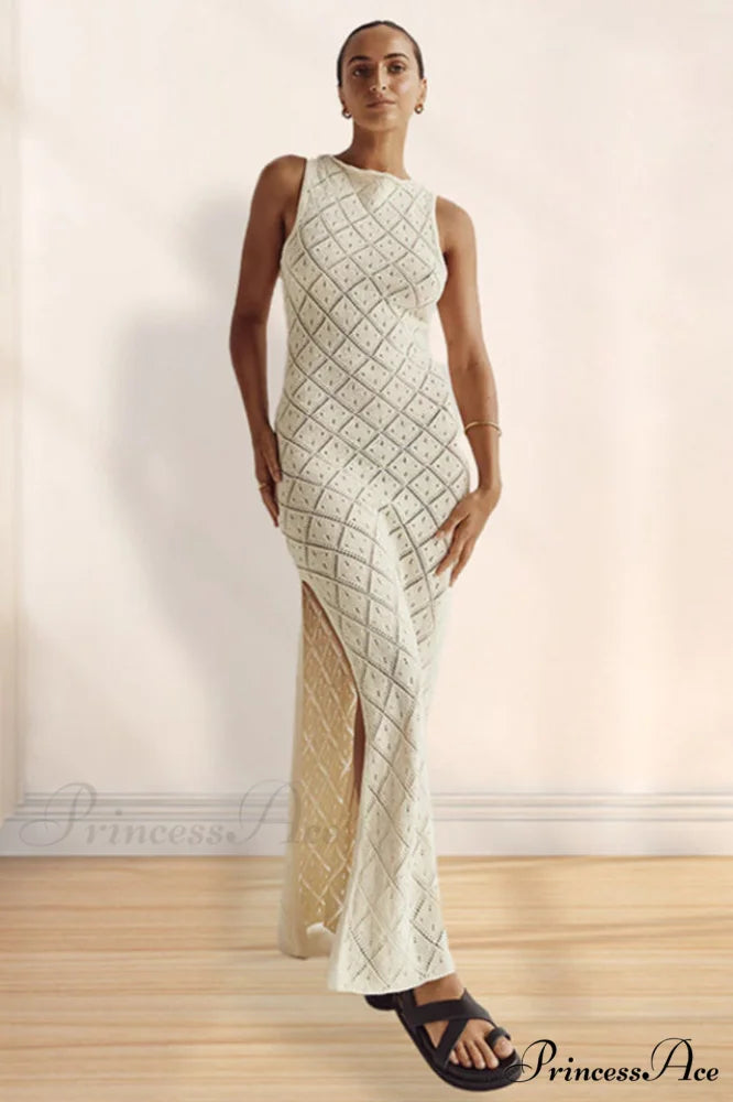 Crochet Hollow Stylish Knitted Dress