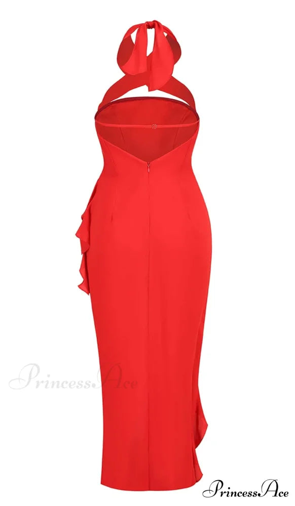 Crush Strapless Stylish Ruffle Dress