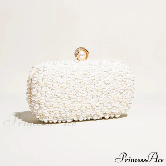 Crystal Beaded Evening Clutch Beige wristlet-250126