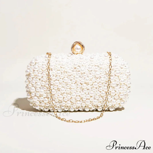 Crystal Beaded Evening Clutch Beige wristlet-250126