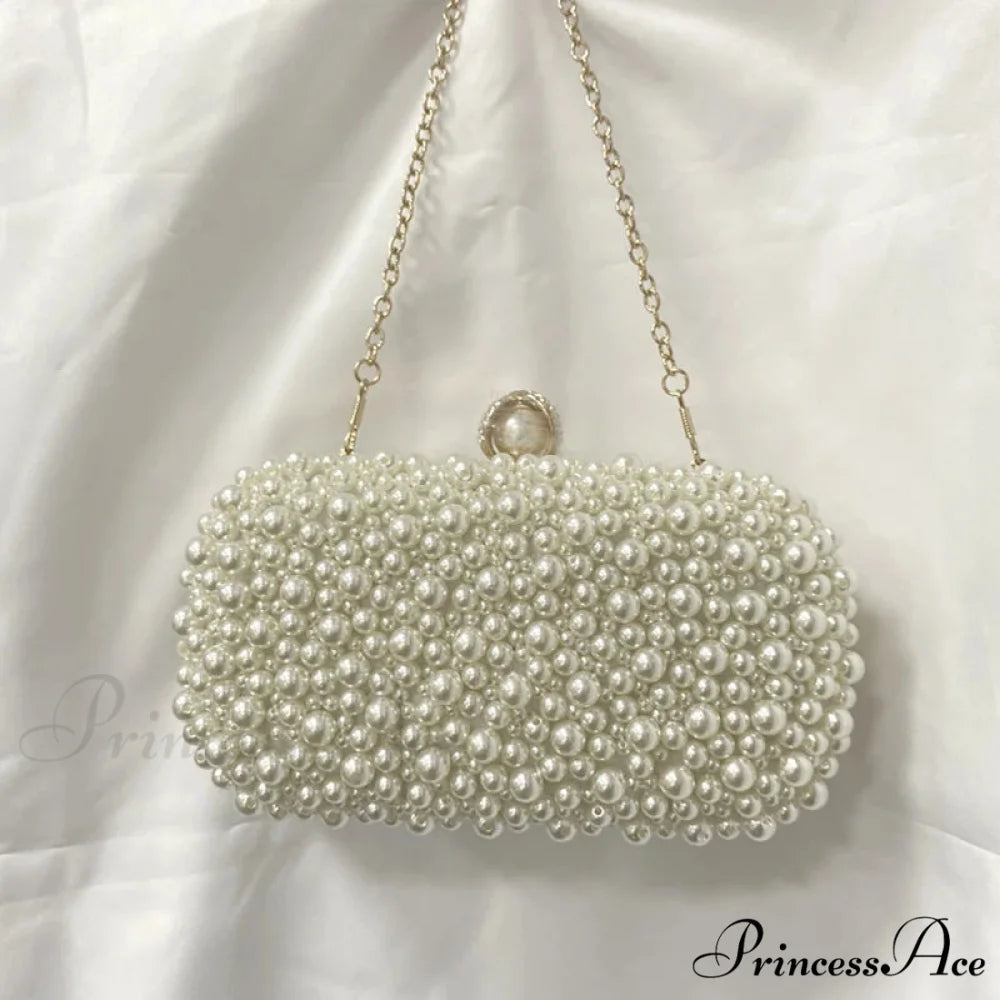 Crystal Beaded Evening Clutch Beige wristlet-250126