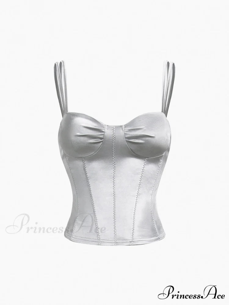 Cup Detail Graceful Corset Top