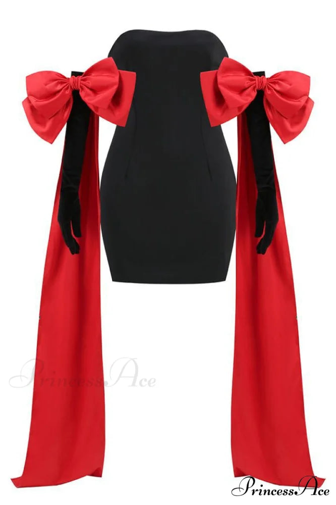 Cupid Dress Stylish & Gloves XS / Black
