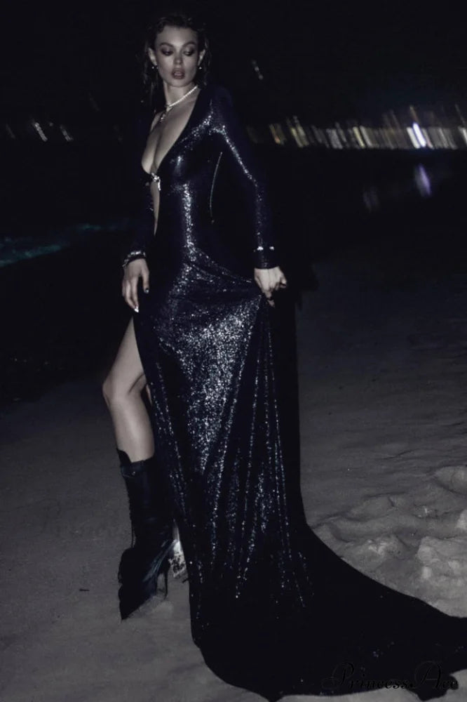 Cut Out Stylish Backless Gown