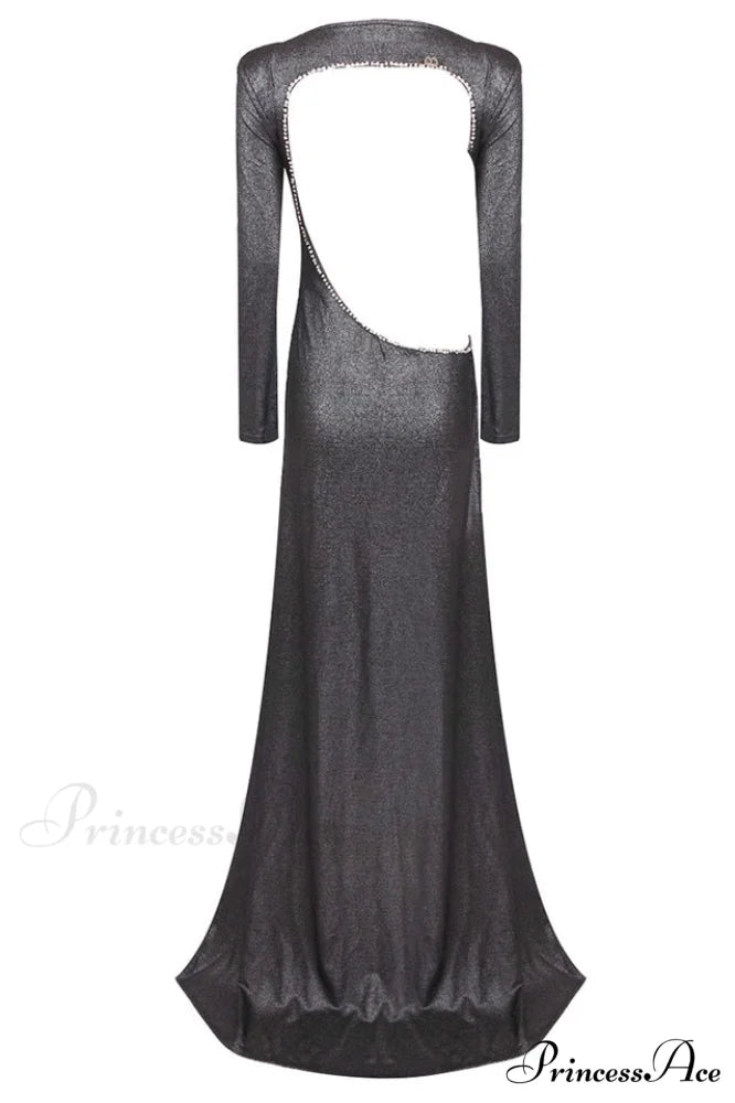 Cut Out Stylish Backless Gown