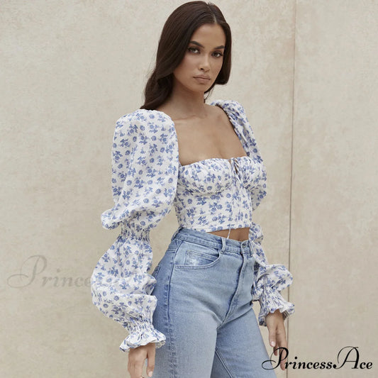 Cute Bunny Graceful Printed Bandeau Top M / White