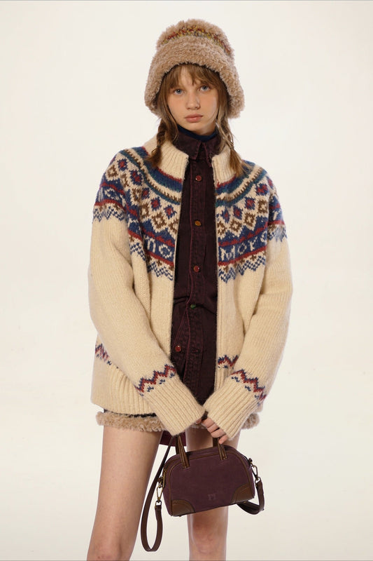 Vintage Fair Isle Knit Sweater
