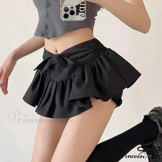 Dance Bow Lolita Dark Skirt skirts-250223