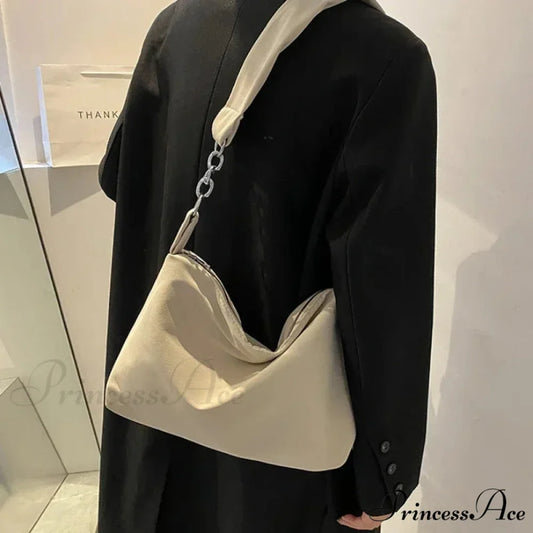 Dark Crossbody Shoulder Bag with Chain shoulder-250126