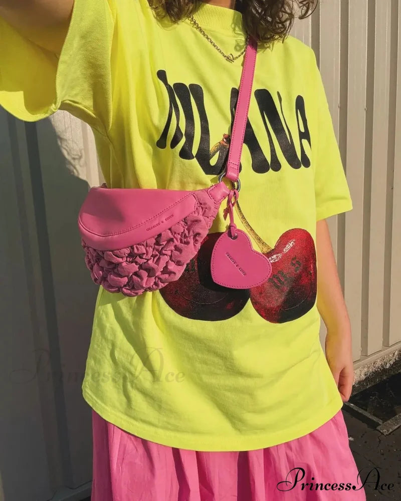 Dark Harajuku Neon Green Cherry T-shirt t-shirt-250223