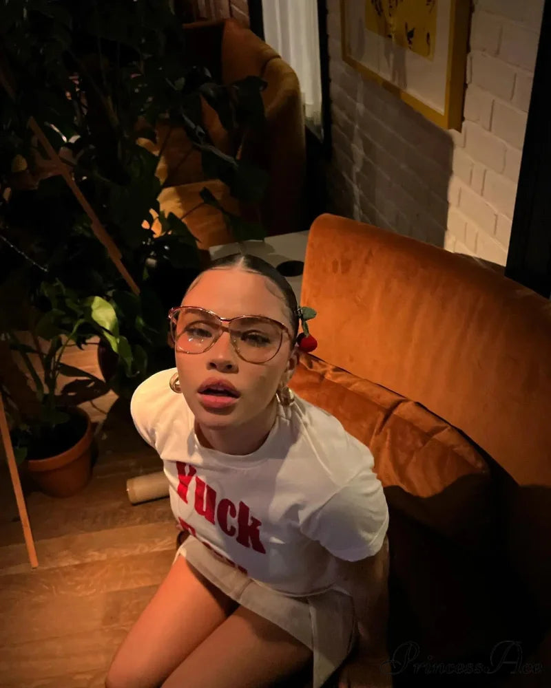 Dark Hip-Hop Letter Print Crop Top T-shirt t-shirt-250223