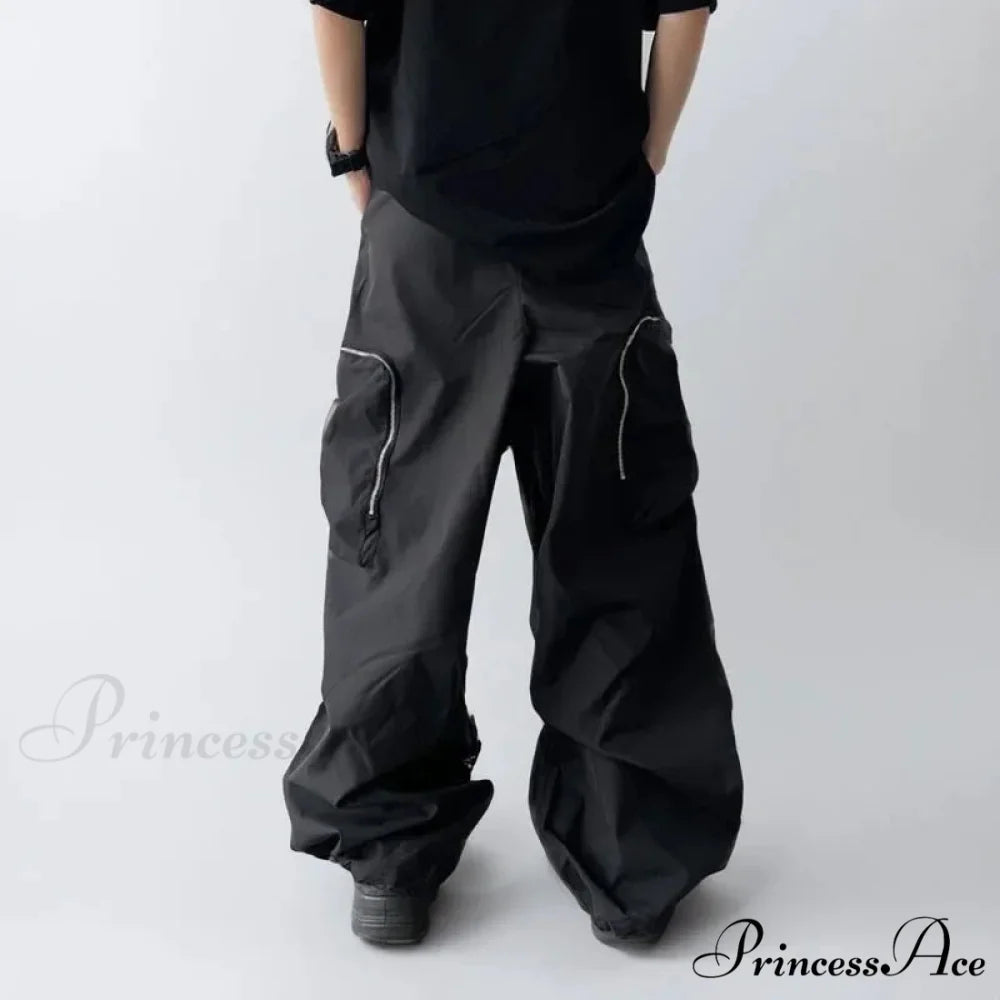 Dark Loose Cargo Urban Pants pants-241228