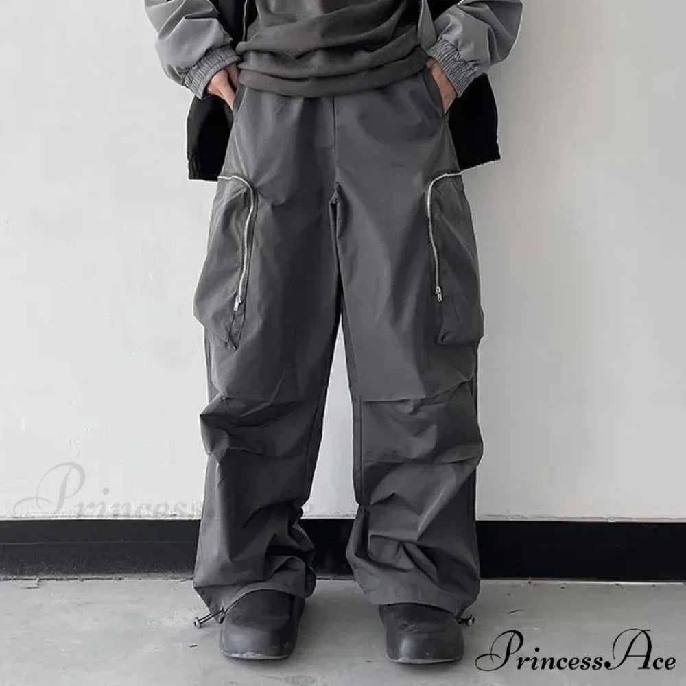 Dark Loose Cargo Urban Pants pants-241228