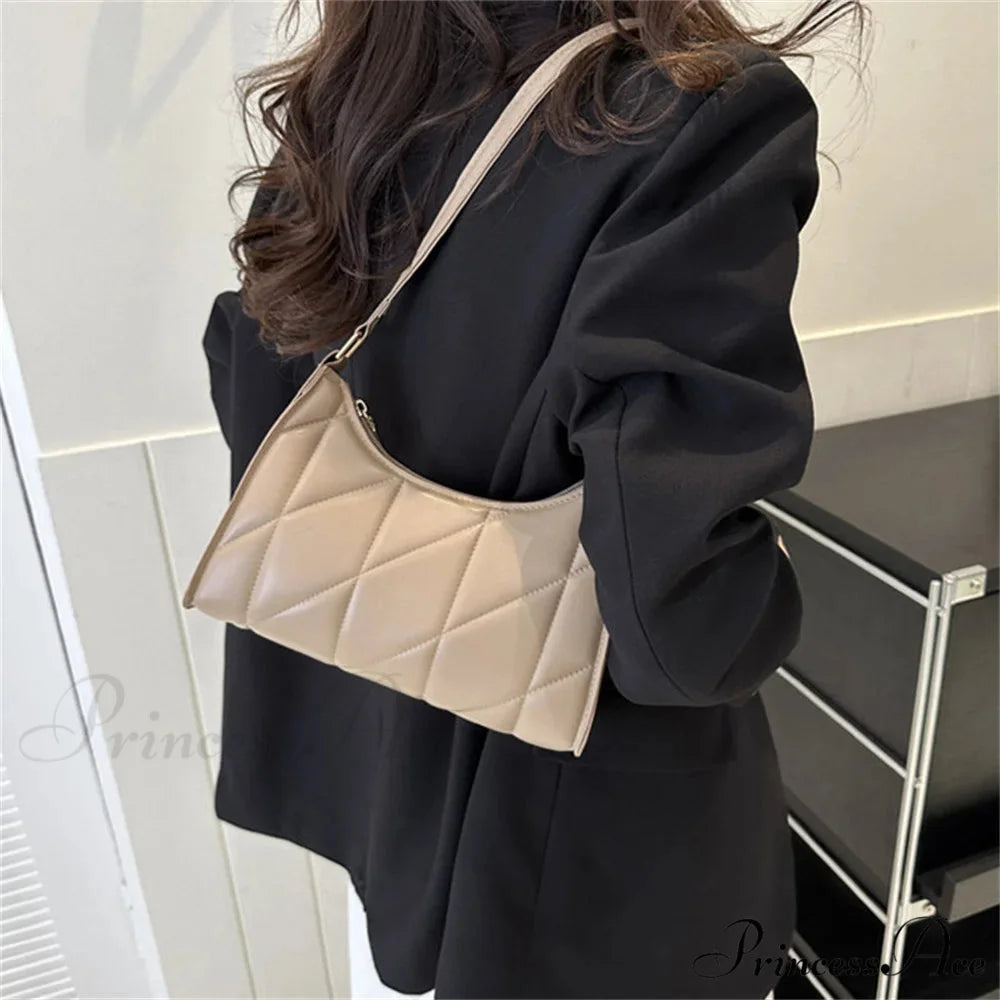 Dark Synthetic Leather Vintage Hobos Shoulder Bag shoulder-250126