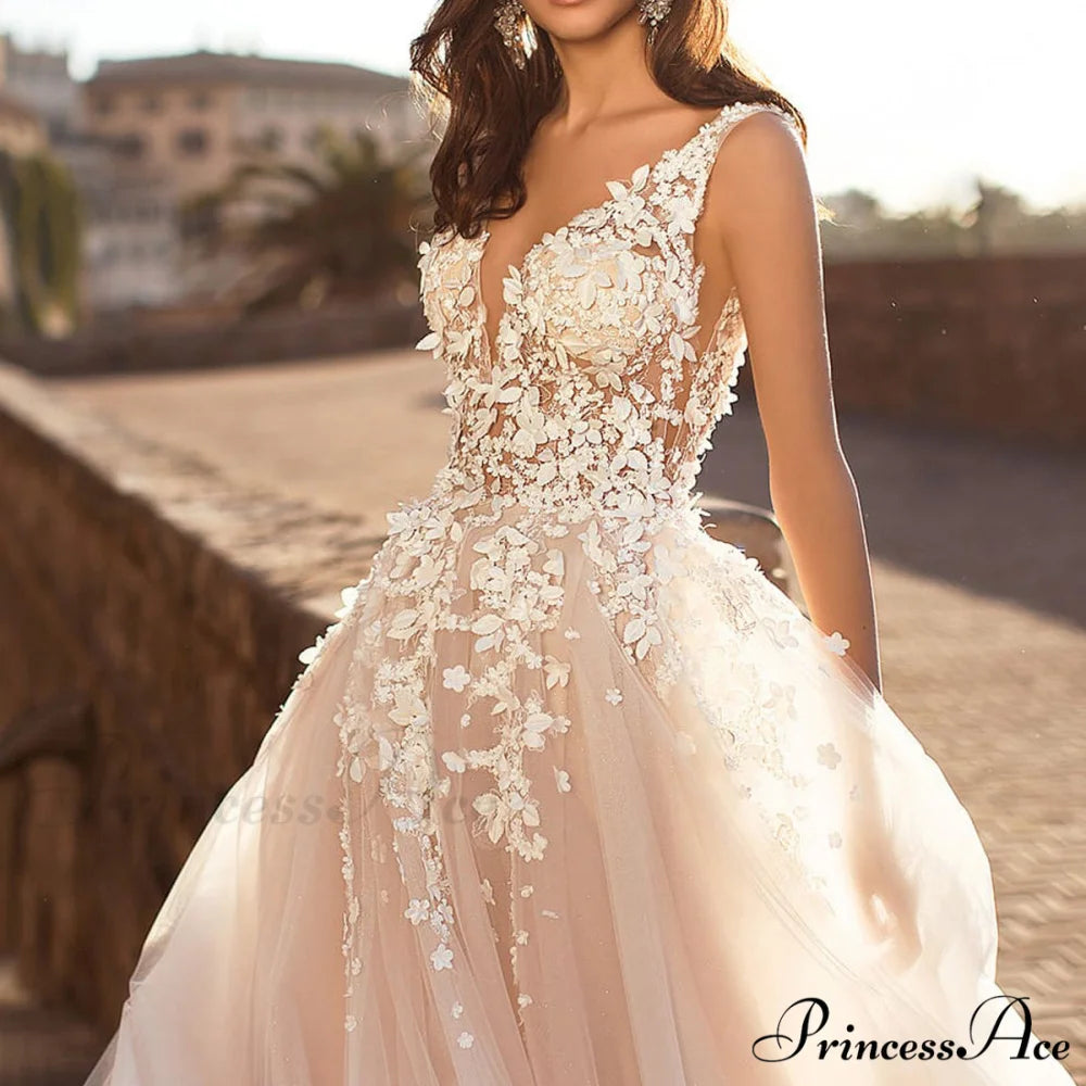 Deep Plunging Sensual Silk Bridal Gown White / XS weddingdress-250223