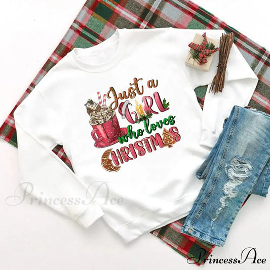 Delicious Hot Cocoa Chocolates Cake Printed Christmas Hoodie white / S Christmas Hoodies-L