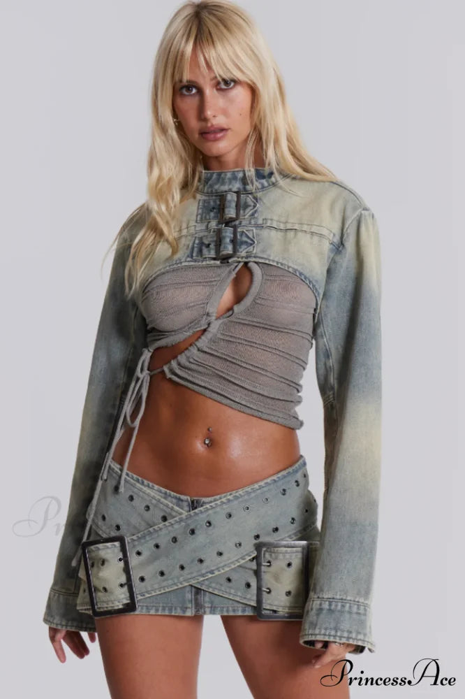 Denim Assassin Stylish Micro Mini Skirt