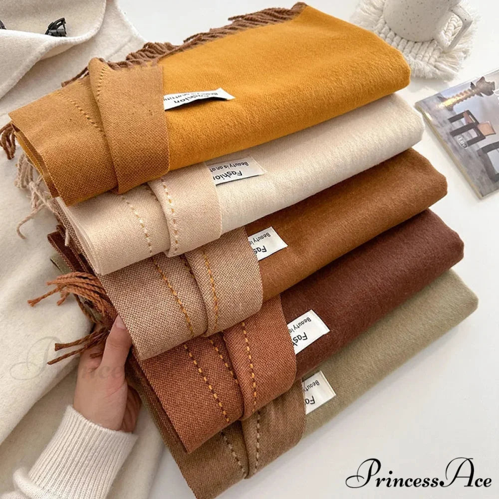 Dense Chunky Cashmere Winter Scarf scarf-241228