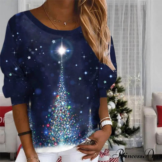 Design Festive Festive Sweater Dark Blue / S
