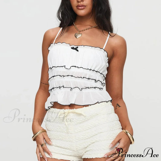 Differentiated Tiered Crop Top croptop-250223