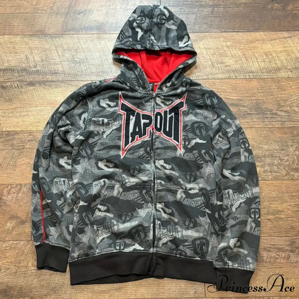 Disguise Zip Fastener Hooded Sweatshirt black 5 / S hoodies-241228