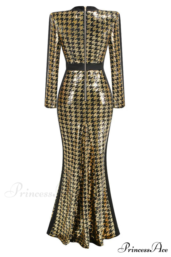 Down In Stylish Flames Gown