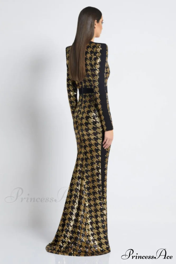 Down In Stylish Flames Gown