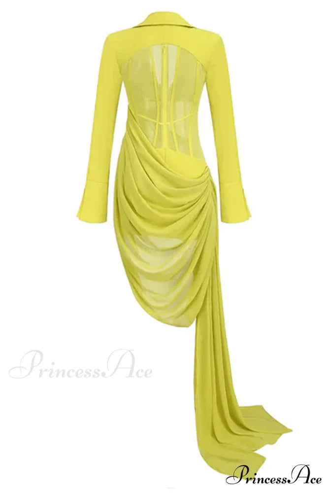 Draped Mesh Stylish Corset Mini Dress