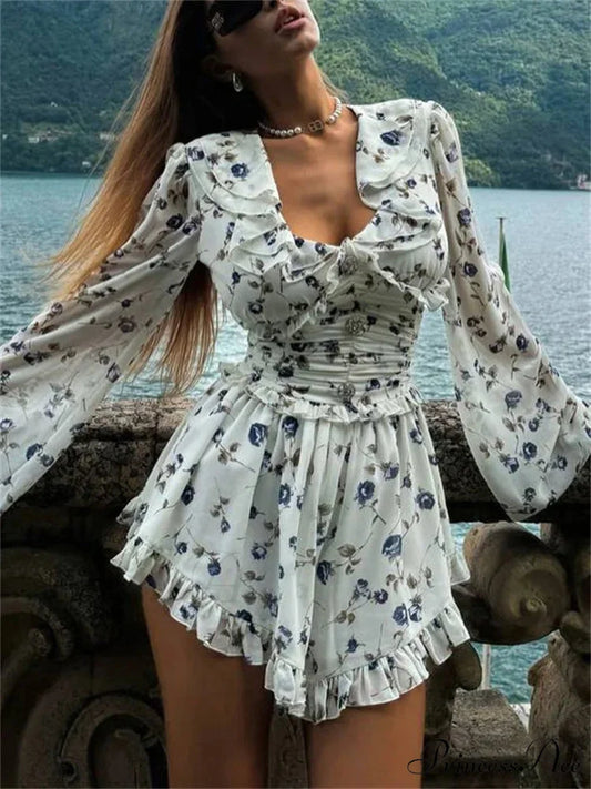 Drawn Drawstring Bandage Mini Garment minidress-250223