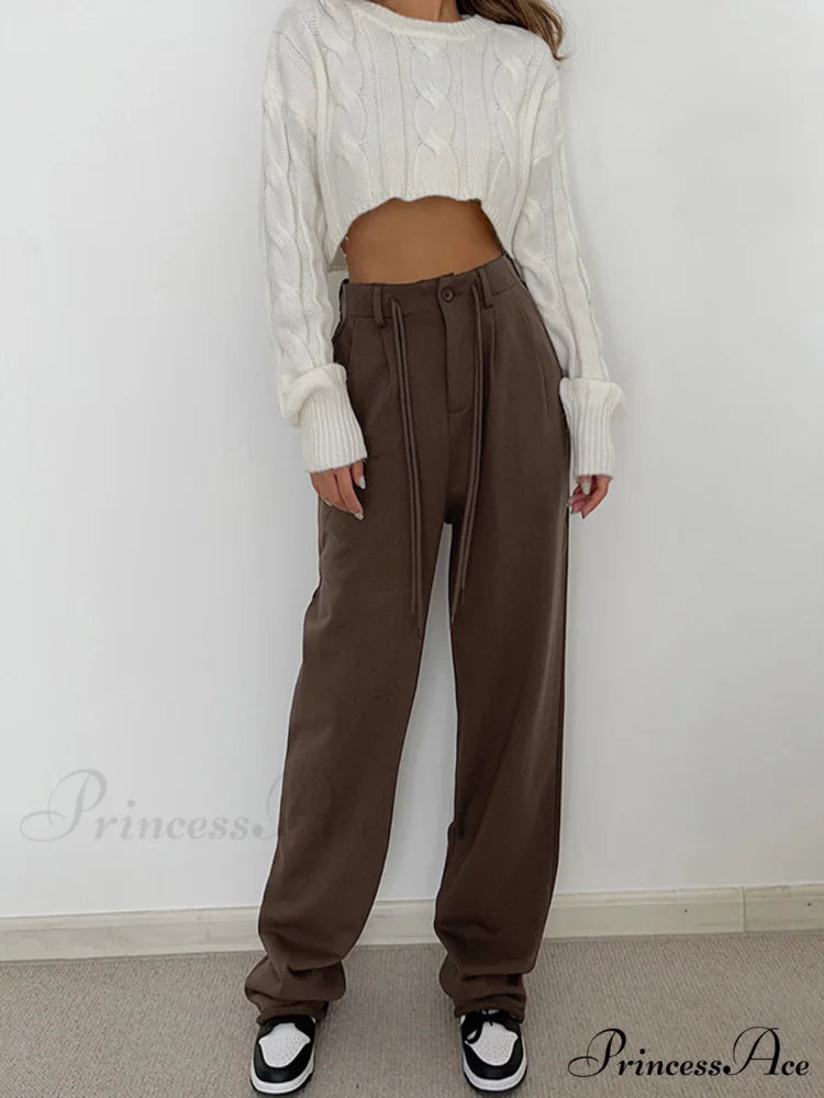 Drawstring Charming Pocket Sweatpants