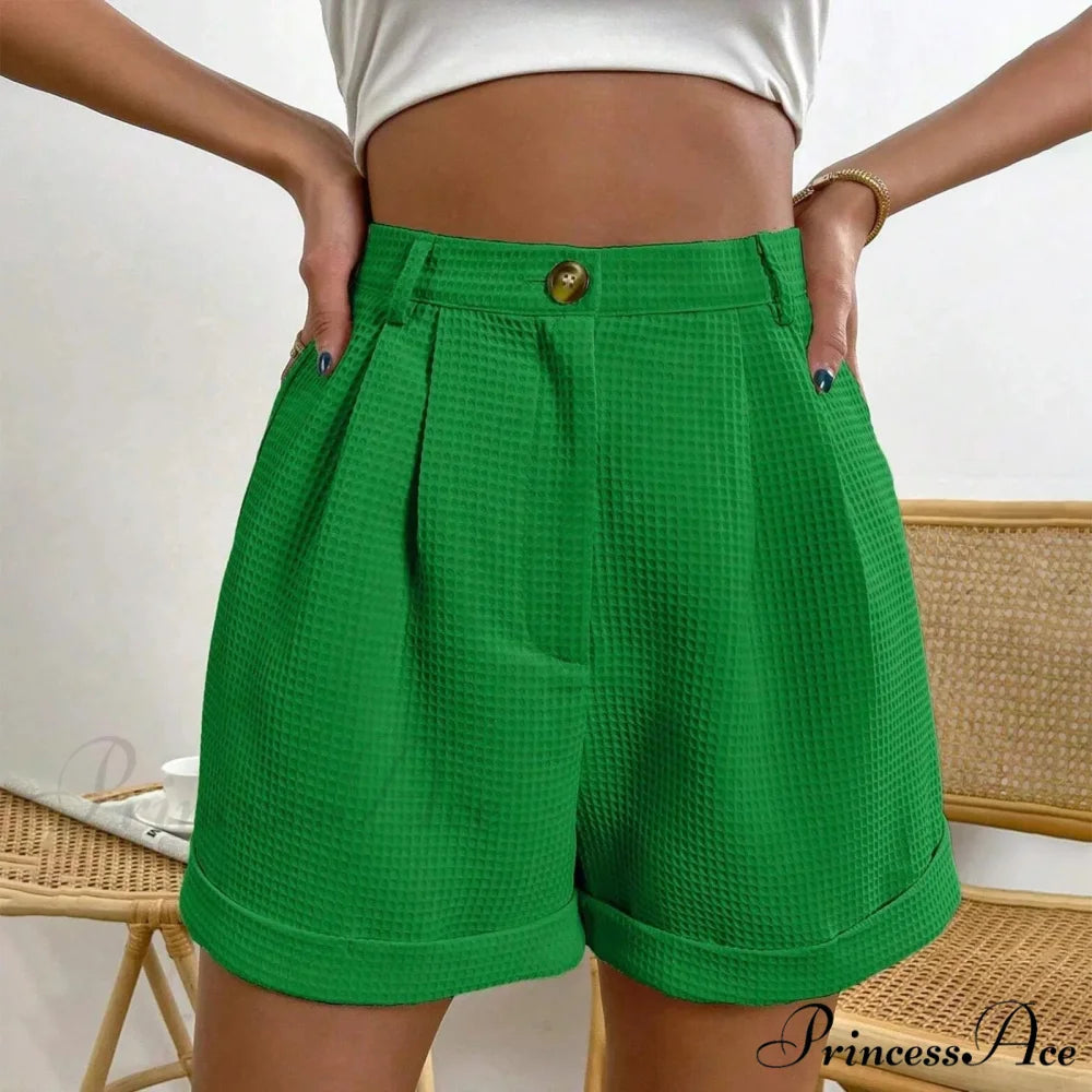 Durable High-Rise Workplace Lounge Short Green / S short-250223