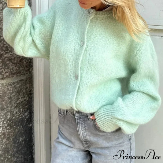 Durable Round-neck Short Knitted Cardigan cardigans-241228