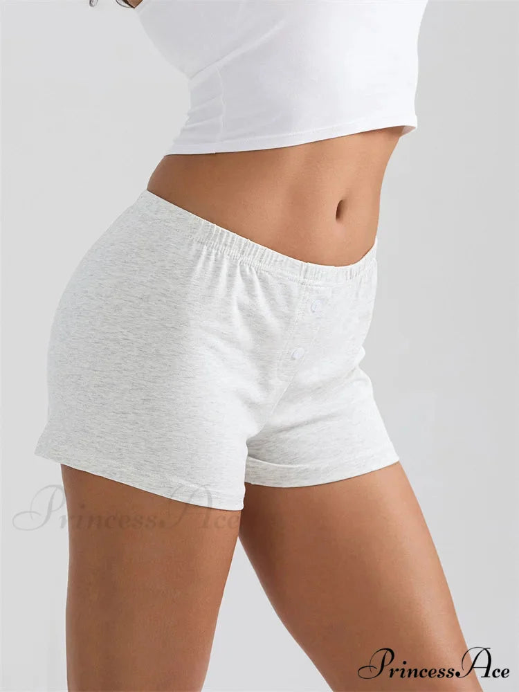 Durable Stretchy Waist Sleep Short short-250223