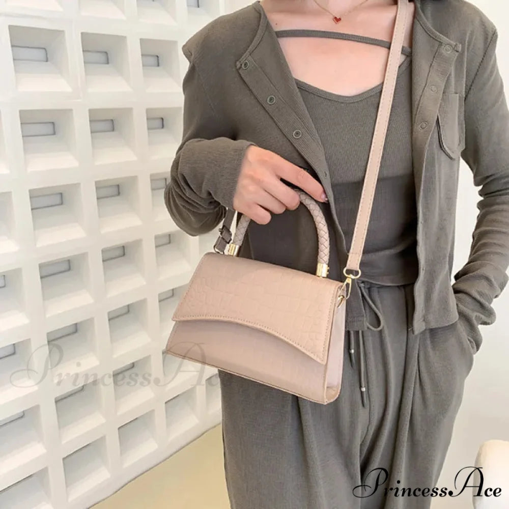 Durable Synthetic Leather Fashionable Informal Crossbody Top Handle Purse handbag-250126
