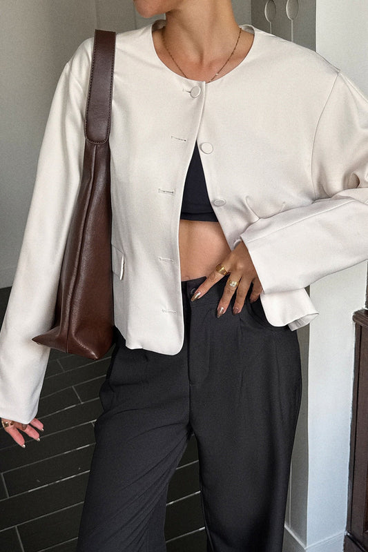 Solid Color Casual Jacket