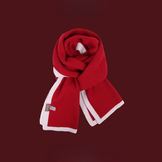 Reversible Solid Christmas Scarf