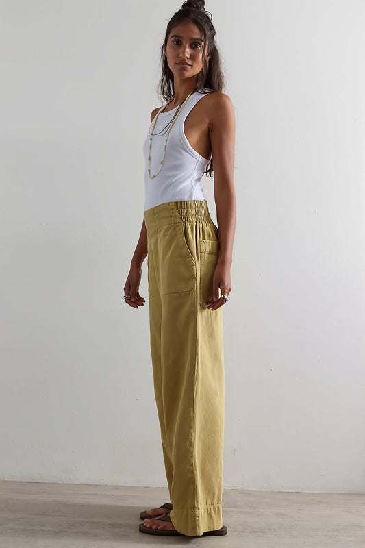 Low Rise Baggy Elastic Waist Slim Jeans