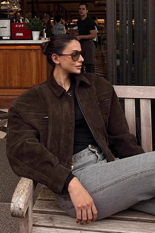 Vintage Cropped Utility Jacket