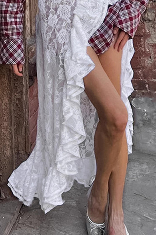 Asymmetric Wrap Skirt