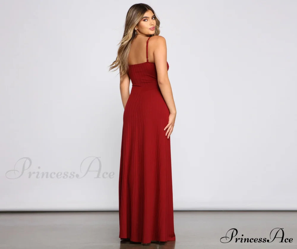 Effortless Style Stylish Tie-Front Maxi Dress