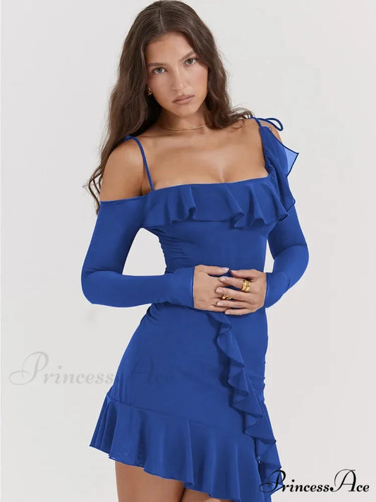 Eleanora Ruched Stylish Mini Dress